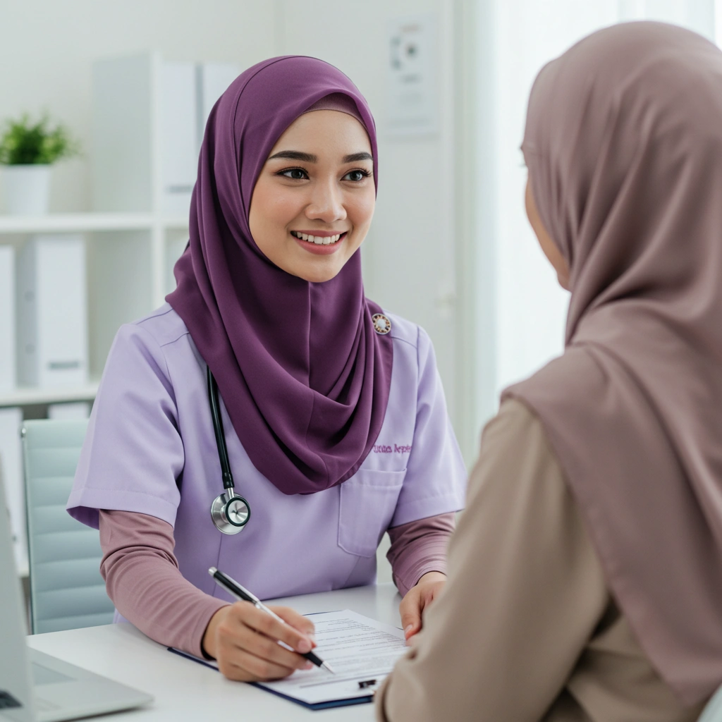 Suasana konsultasi di Nurah Mediclinic